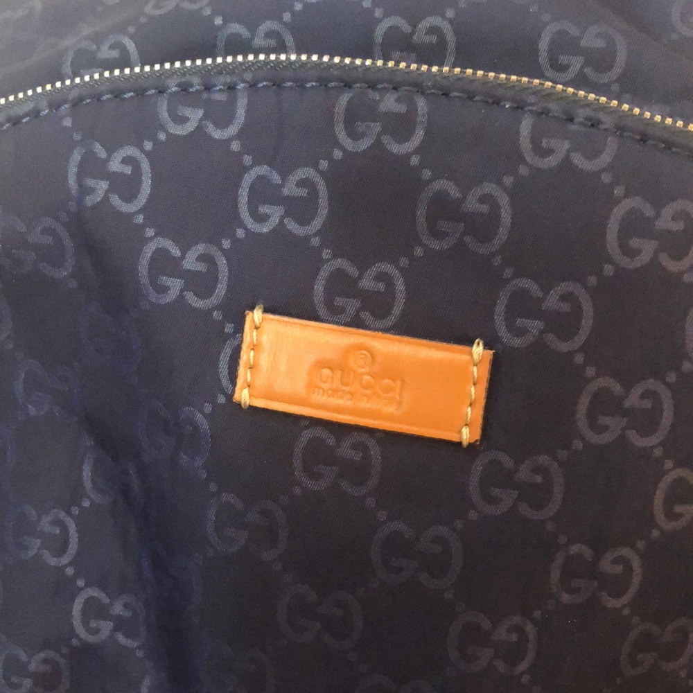Gucci Nylon Monogram Medium Classic Backpack Blue - image 3